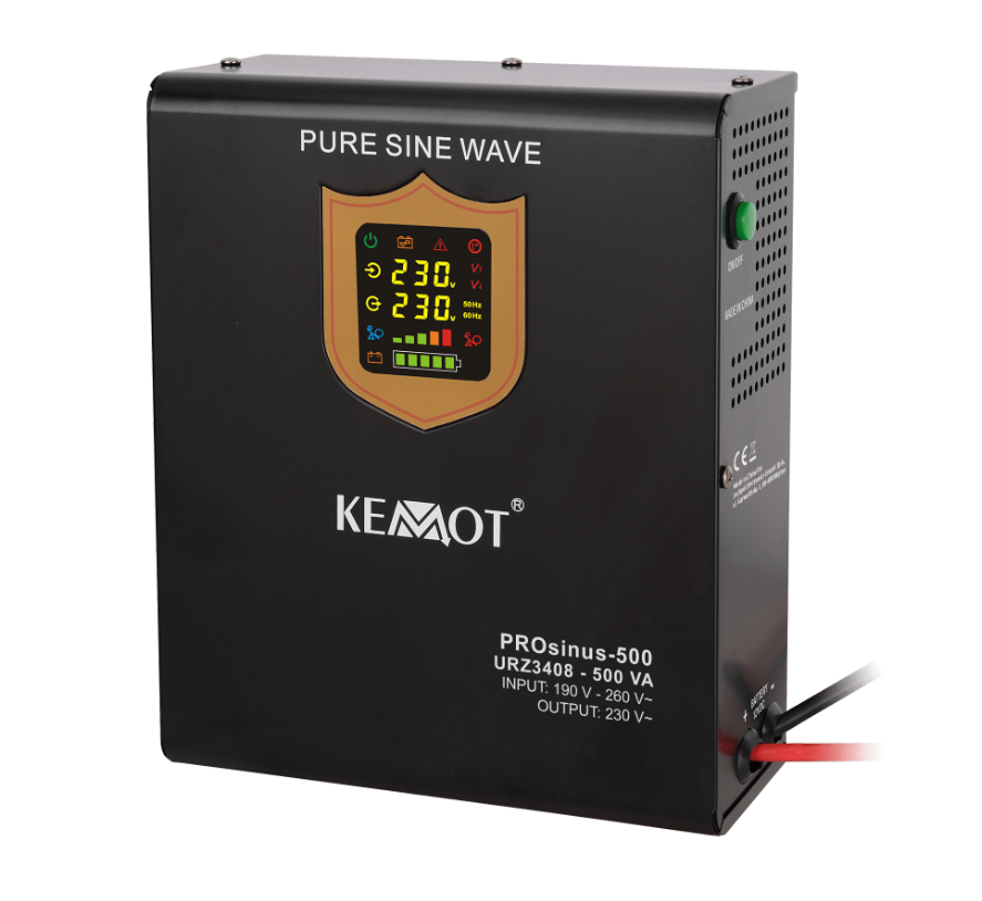 ДБЖ настінний KEMOT PROsinus-500 12V 230V 500VA/300W (URZ3408)