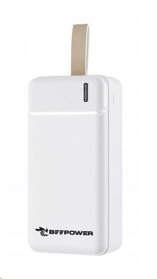 УМБ BeePower 30000 mAh, 2.1A USB-C/Micro USB IN + 2 x USB3.0 біла
