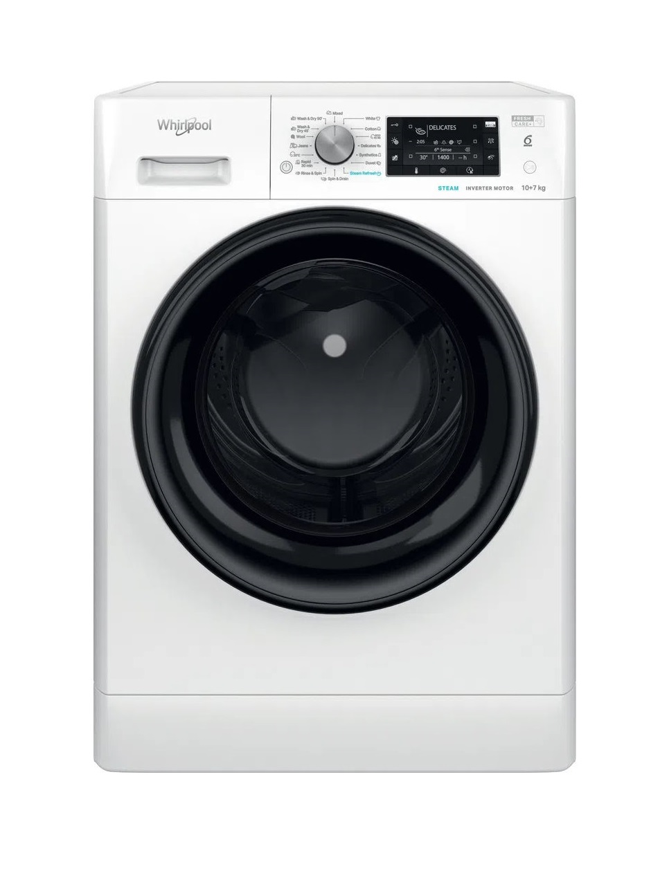 Прально-сушильна машина WHIRLPOOL FFWDD1076258BVEU
