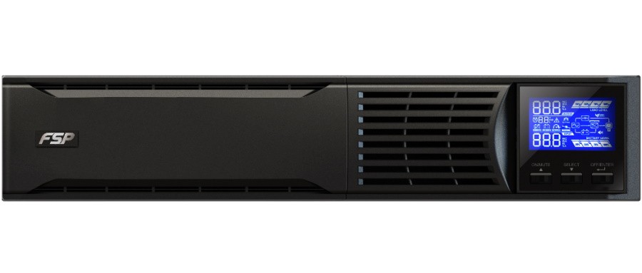 ДБЖ FSP Champ 1 kVA, RM, IEC (CH-1101RS), 1000VA/900W, Online, IEC*6,CE