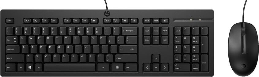 Комплект дротовий HP 225 мишка і клавіатура, чорний (українська клавіатура)