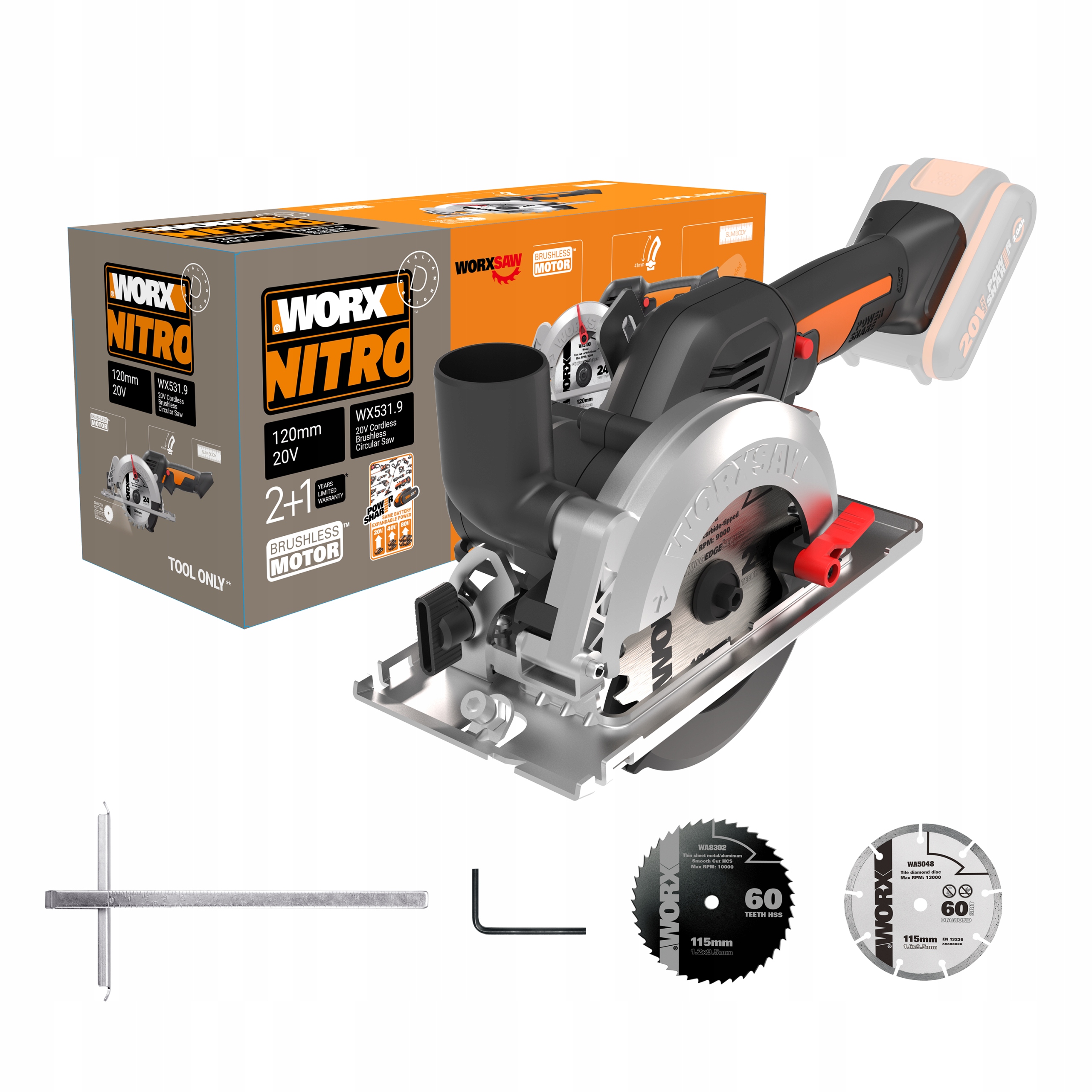 Пила WORX WX531.9
