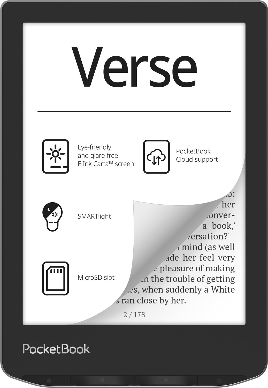 Електронна книжка PocketBook Verse (PB629) Mist Grey
