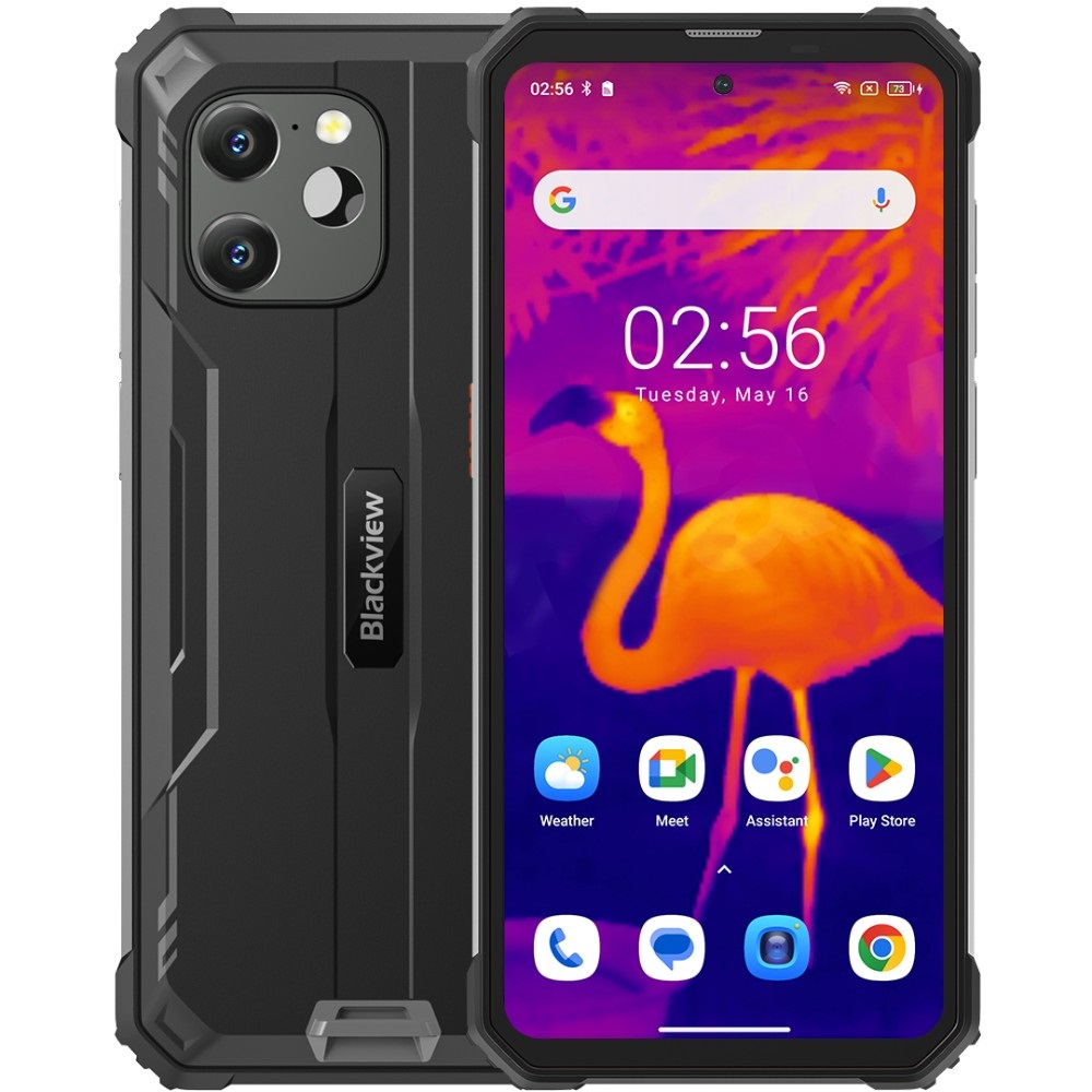 Смартфон Blackview BV8900 6.5" FHD+/8GB256/GB/P90/ 10000mAh / 64+16Мп Thermal / NFC/ IP69K / Black