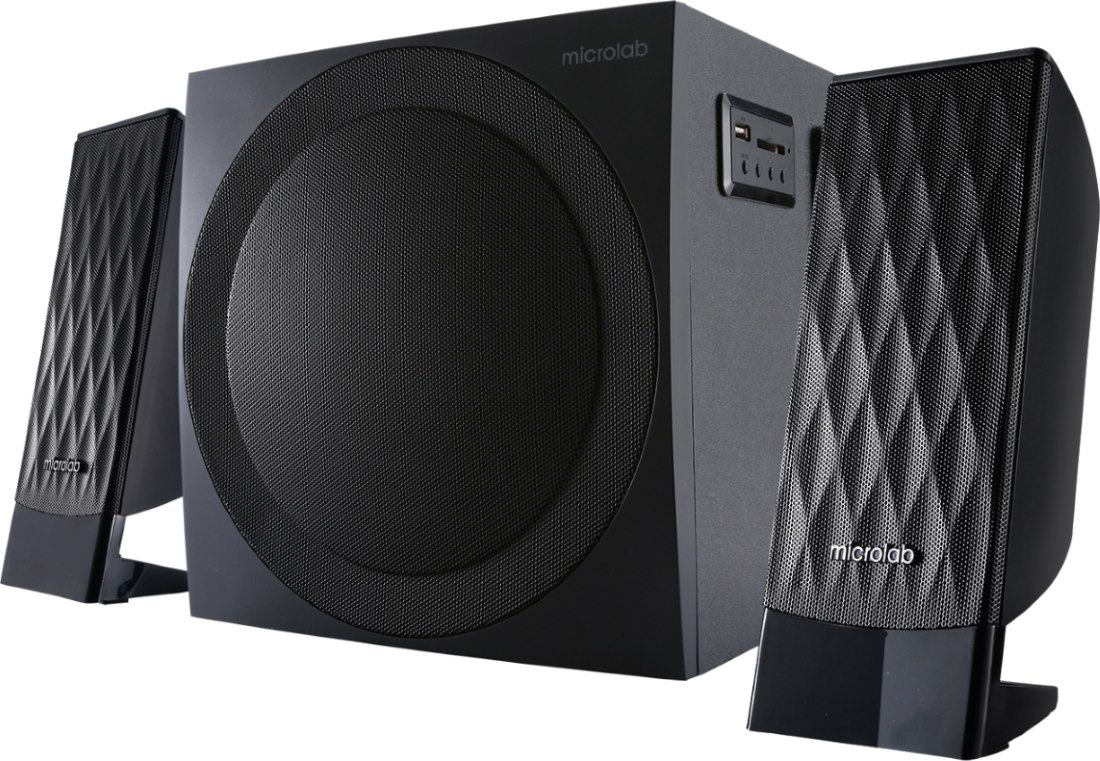 Акустична система 2.1 Microlab M-300U, USB/SD/FМ, чорна