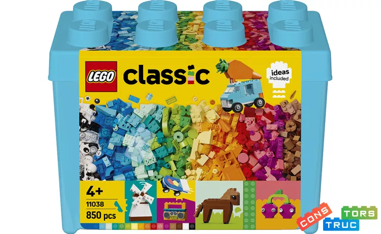 Блоковий конструктор LEGO Яскрава креативна коробка з цегли (11038)